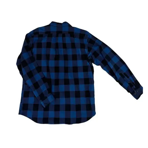 Filson Vintage Style Flannel Work Shirt | Dark Blue | Men's Sz L - Picture 2 of 7